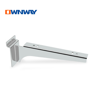 Metal chrome waterfall display hook for slatwall AP02025A Metal chrome waterfall display hook for slatwall AP02025A