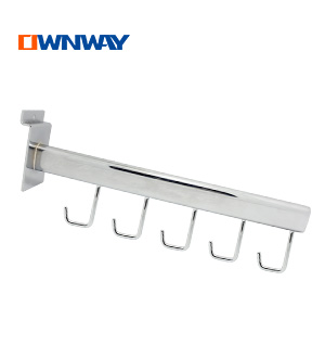 Metal slatwall faceout display hook with 5 hooks ATZ00040L5 Metal slatwall faceout display hook with 5 hooks ATZ00040L5
