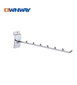 Metal chrome wire display hook for slatwall AYZ66027J6