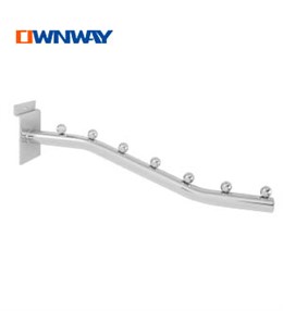 metal chrome store faceout display hook for slatwall AYS16035J7
