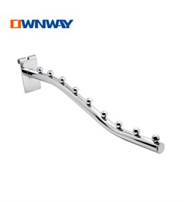 supermarket metal chrome gridwall display hook BYS16035J7