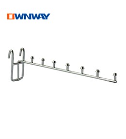 Metal chrome grid wall display hook with pins BYZ05020I5