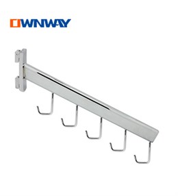 Wholesale metal 5-hook slotted channel display hook ETX00040L5