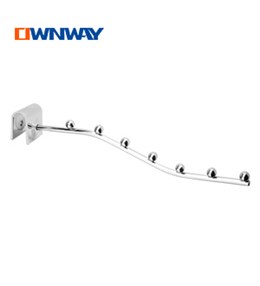 Metal chrome wire display hook for crossbar UYS66027J7