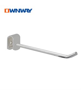 Metal chrome display hanging hook for oval crossbar UYZ06010
