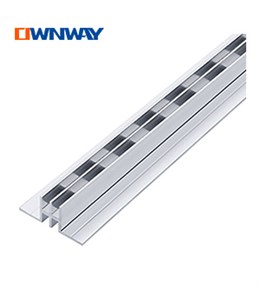 Two line Aluminium Ladder Column H double hole aluminum column