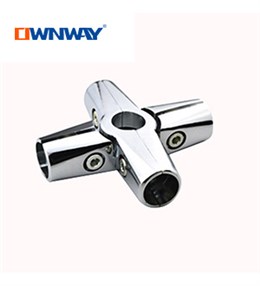4 way 25mm round tube connector