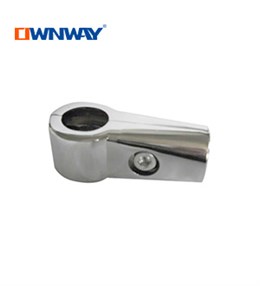 wholesale 2 way round chrome metal pipe connector