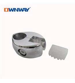 metal chrome 25mm round tube joint