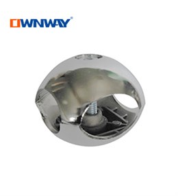 factory display 25mm metal round tube fitting wholesale