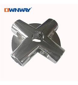 Metal chrome round pipe fittings