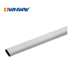 chrome metal oval tube