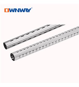 single hole metal chrome round tube
