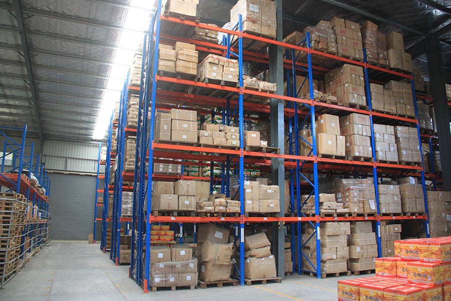 warehouse shelves