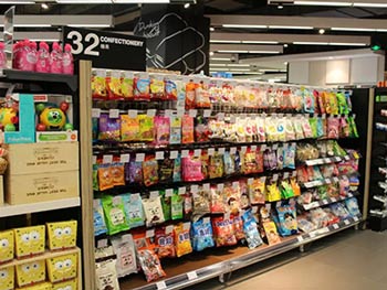 Ownway case: supermarket shelves