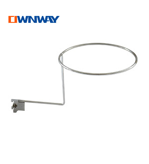 Metal Rack for Hat Display to Slotted Channel DMW