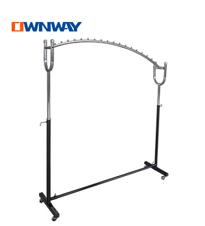 Elegant metal rolling garment rack HQX029