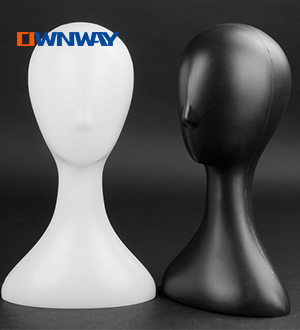 Hot sale cheap female plastic hat wig display mannequin headHQ01