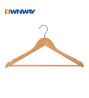quality cloth garment top shirt wooden clothes hanger HQJX001