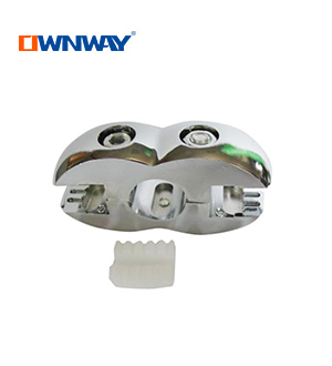 Metal chrome 25mm tube connector round pipe fittings Joker