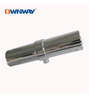 wholesale chrome Metal chrome 25mm round pipe connector