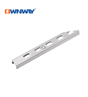 Metal chrome slotted stripping with single hole
